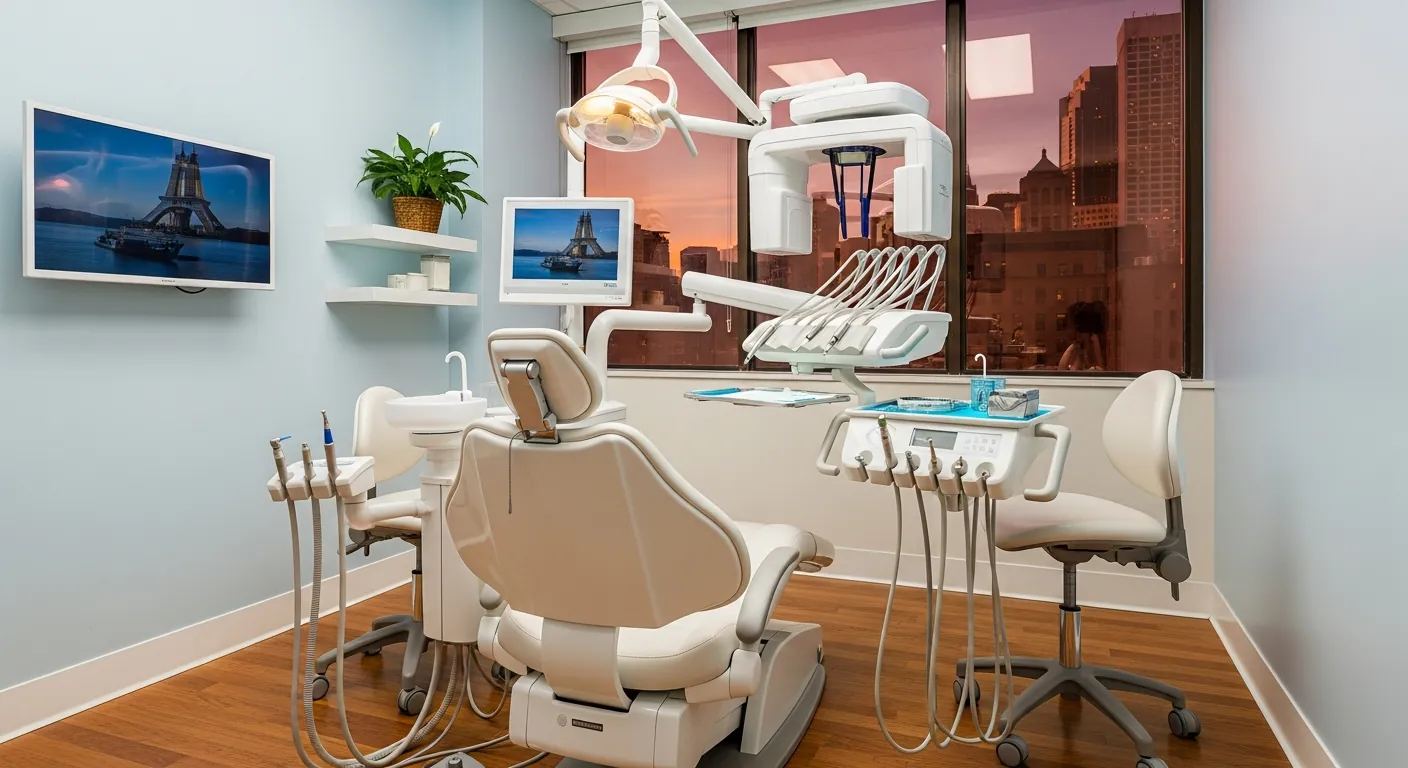 Modern treatment room at Alexandria Smiles Dentistry, Alexandria VA